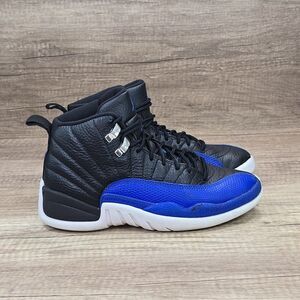 Nike Air Jordan 12 Retro Hyper Royal Women's Sz 6 Black Blue Shoes (AO6068-004)